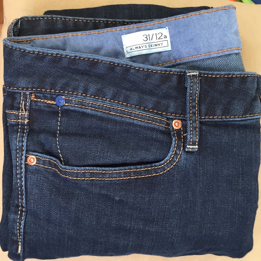 Gap Always Skinny 31 / 12 Ankle Dark Denim Jeans